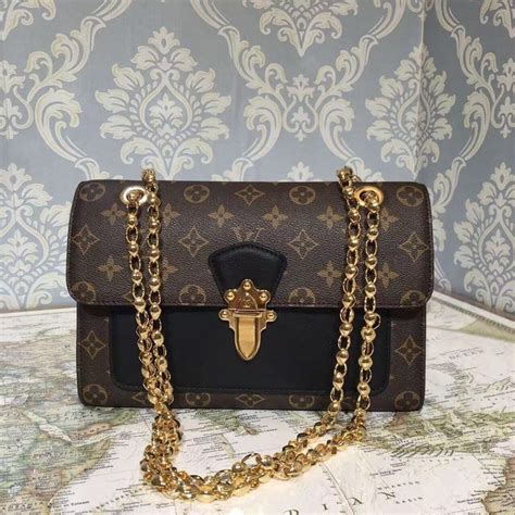 lv m41731|Louis Vuitton LOUIS VUITTON Victoire Shoulder Bag Chain .